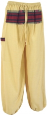 Light yoga pants, Thai Chi pants, Goa pants, casual pants - beige