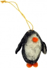 Felt pendant, felt decoration, tree hanging - Penguin