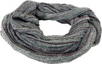 Soft loop scarf/stole, magic loop scarf, vest - gray