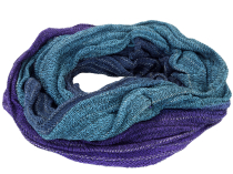 Soft loop scarf/stole, magic loop scarf, vest - blue/purple
