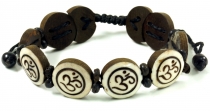 Buddhist bracelet OM - white model 6