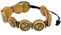 Buddhist bracelet OM - brown model 9