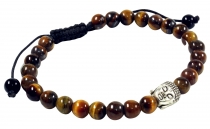 Mala, Buddha bracelet, hand mala - Tiger eye - Model 23