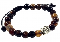Mala, Buddha bracelet , Handmala agate black - model 27