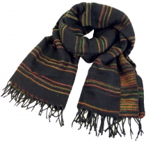 Soft Goa scarf, large shawl, Indian scarf/stole - black