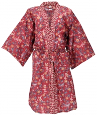 Japan style kimono, oversize kimono coat, kimono dress - red