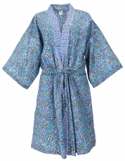 Japan style kimono, oversize kimono coat, kimono dress - blue