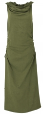 Convertible Goa Dress, Psytrance Festival Dress - olive green