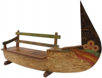 Bench, sofa, sitting area from old boat hull - Model 1