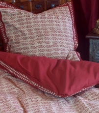 Hand printed cotton block print bed linen - motif 2 (single 135*2..