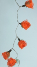 Bast Roses LED light chain 20 pcs. - orange