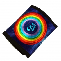 embroidered wallet - Rainbow OM