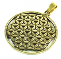 Indian `flower of life` amulet, talisman medallion - Model 1
