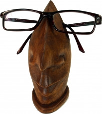 wooden spectacle stand - dark brown