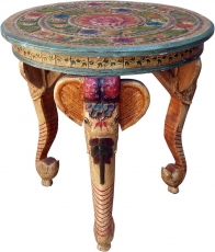 Colorful painted elephant table, coffee table, side table, coffee..