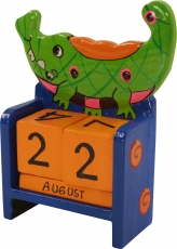 Colourful children`s calendar - Crocodile