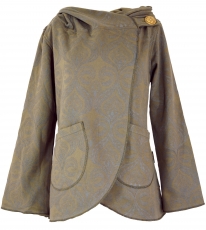 Cape Boho wrap jacket - brown