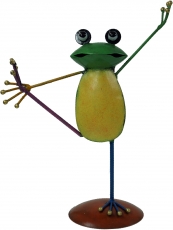 Decoration frog, yoga frog made of coloured metal - Design 2