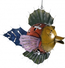 Deco fish, candleholder to hang - Design 9