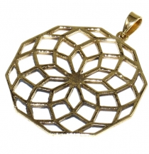 Indian `flower of life` amulet, talisman medallion - Model 4