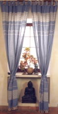 Boho curtains, curtain (1 pair ) with loops, ethno style curtain ..