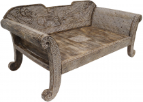 Wooden sofa East Timor antique white - model 1
