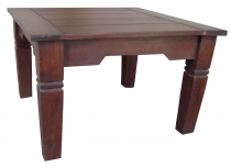 Dark brown square coffee table - model 7
