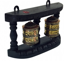 2`er prayer wheels with wall mounting