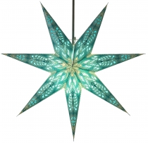 Foldable advent illuminated paper star, Christmas star 60 cm - Me..