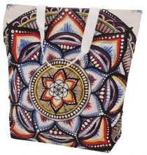 Mirror Shopper Bag, Shopping Bag, Beach Bag - Mandala