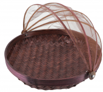 Fly protection fruit basket in 3 sizes - dark brown