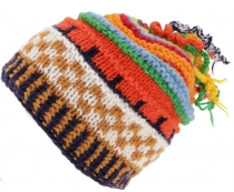 Colorful wool hat with soft lining - colorful