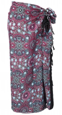Bali sarong, shawl, wrap skirt, sarong dress - pink/blue