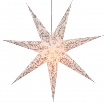 Foldable advent illuminated paper star, Christmas star 60 cm - Nu..