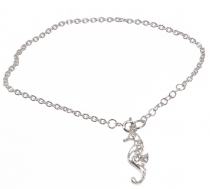 Silver bracelet, Boho bracelet - Seahorses