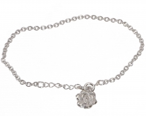 Silver bracelet, Boho bracelet - Rose 1