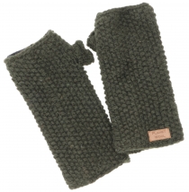 Hand knitted wristlets, wrist warmers, pearl pattern wristlets fr..