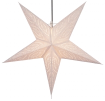 Foldable advent illuminated paper star, poinsettia 60 cm - Mercur..