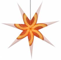 Foldable Advent illuminated paper star, Christmas star 80 cm - He..