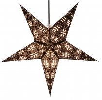 Foldable advent illuminated paper star, poinsettia 60 cm - Anubis..