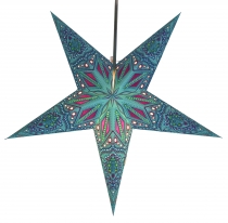 Foldable advent illuminated paper star, poinsettia 60 cm - Dadari..