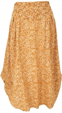Convertible maxi skirt, comfortable boho summer skirt - mustard y..