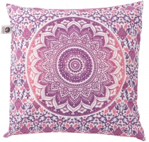 Pillowcase sun - mandala, printed Boho pillowcase - pink
