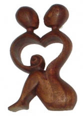 Wooden figure, statue, decorative object Feng Shui - `Love`.