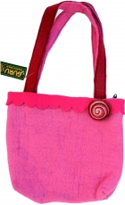 Boho felt bag - pink