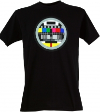 Fun T-Shirt `Test pattern` - black