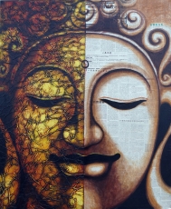 Painting on canvas Buddha 120*100 cm