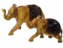 Carved decoration elephant in different sizes