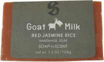 Handmade goat milk soap, 100 g Fair Trade - Red Jasmine Rice