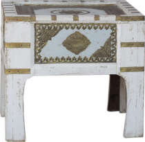 Oriental side table with brass decoration - Model 3